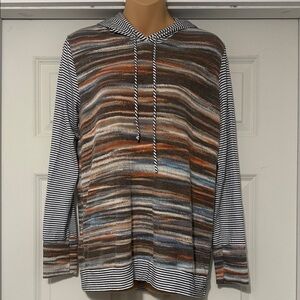 Staccato Black and White Striped Garment